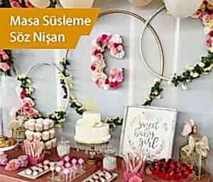 Nişan Masa Süsleme
