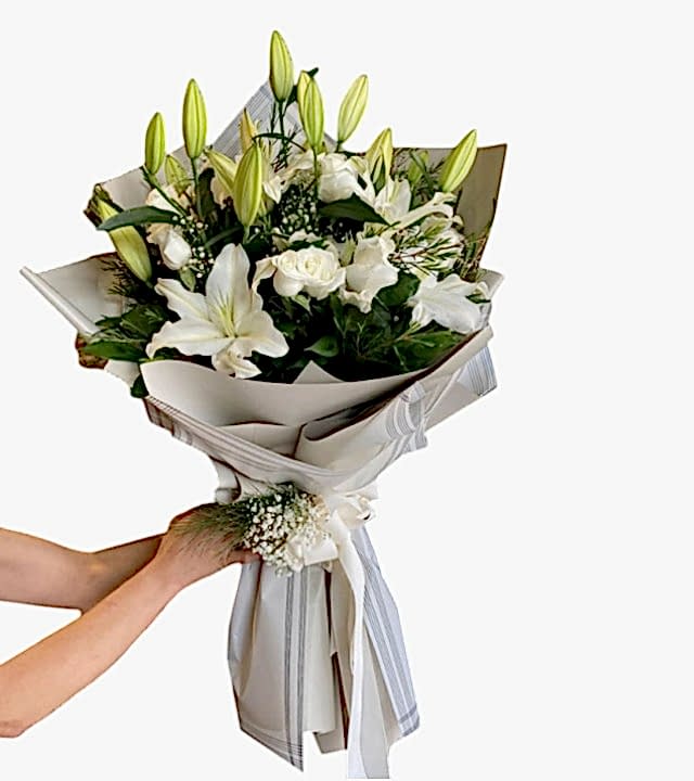 Kokulu Lilyum Buketi