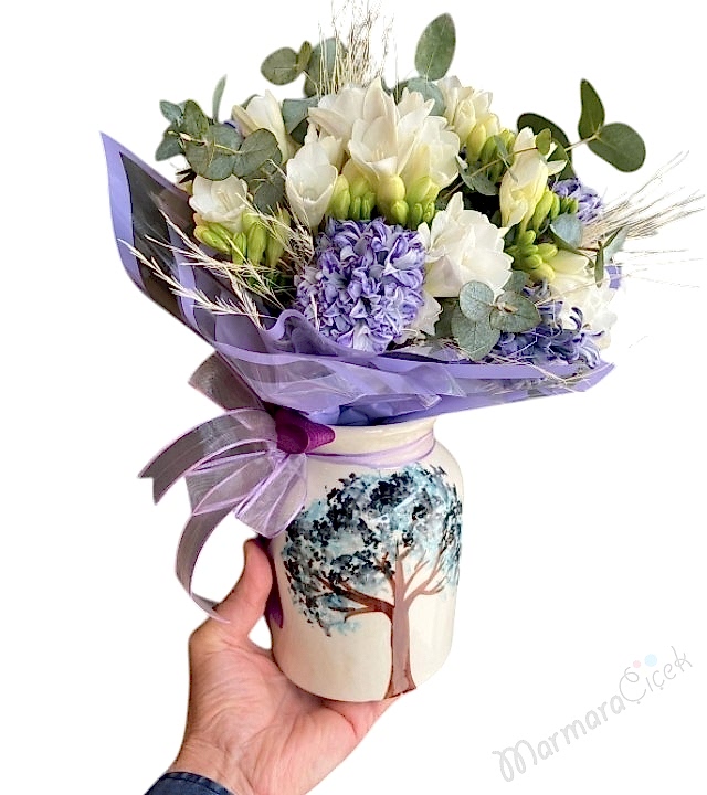 Sümbül Frezya Kokulu Aranjman