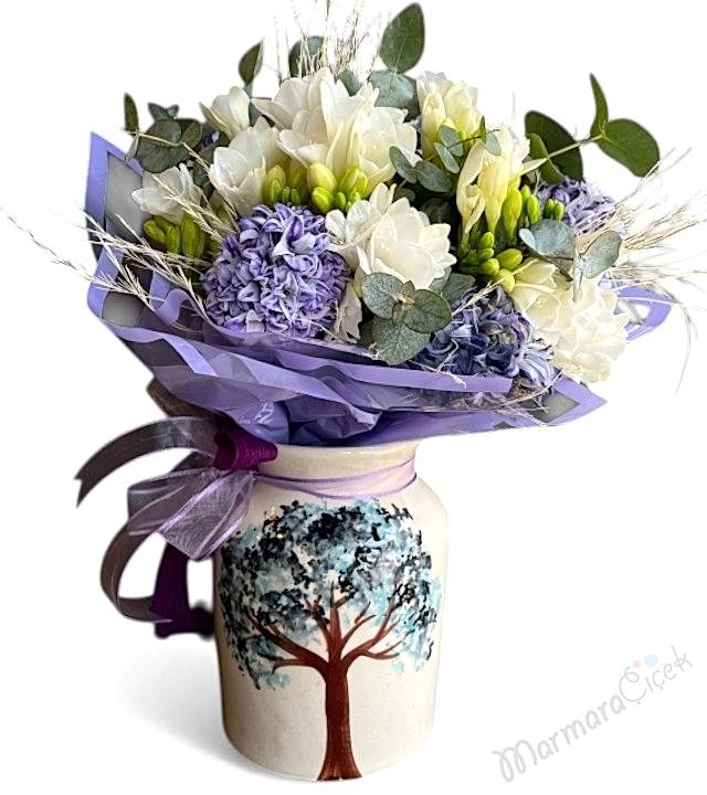 Sümbül Frezya Kokulu Aranjman