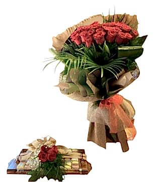 Çiçek - Çikolata Seti