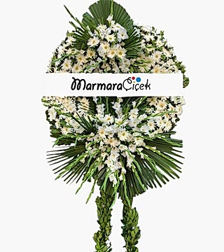 Beyaz Yeşil Cenaze Çelenk