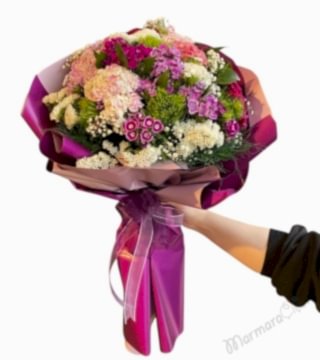 Fuşya Buket Çiçek