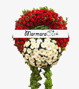 İki Renkli Cenaze Çelenk