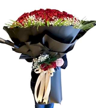 101 Explorer Kırmızı Gül Buket