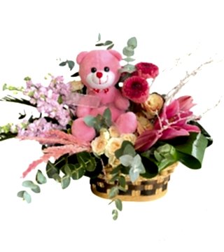 Kız Bebek Tebrik Çiçeği 