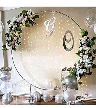 Yuvarlak Nişan Tak Süsleme