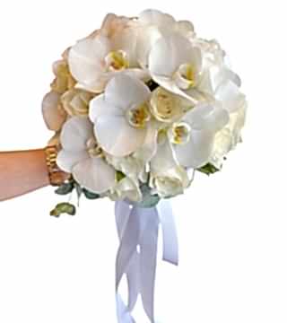 Orkide gül gelin Buketi