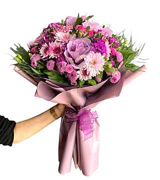 Pink Lilac Wildflowers Bouquet