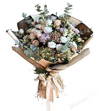 Pudra Pastel Nişan Buketi