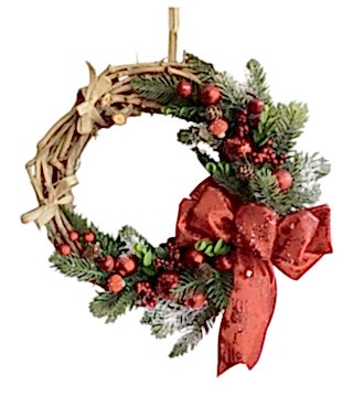 Şık Yılbaşı Kapı Çelengi