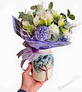 Sümbül Frezya Kokulu Aranjman