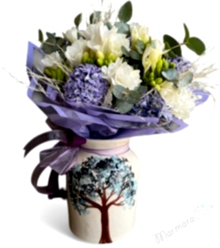 Sümbül Frezya Kokulu Aranjman