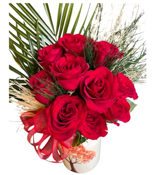 Vazoda 10 Güllü Aranjman