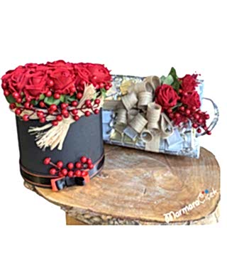 Yapay Çiçek Çikolata Seti