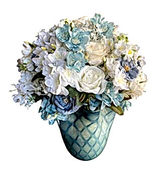 Yapay Mavili Masa Çiçeği