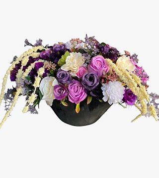 Yapay Mor Tonlarda Masa Çiçeği